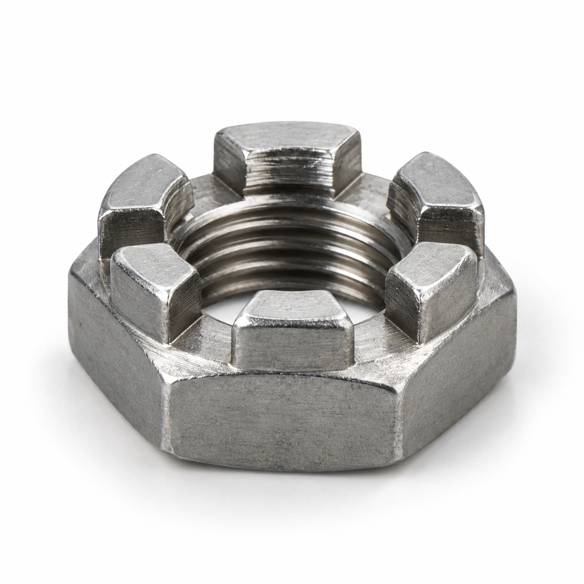 Kroonmoer laag model UNF 1.1/4"-12 blank Klasse 6