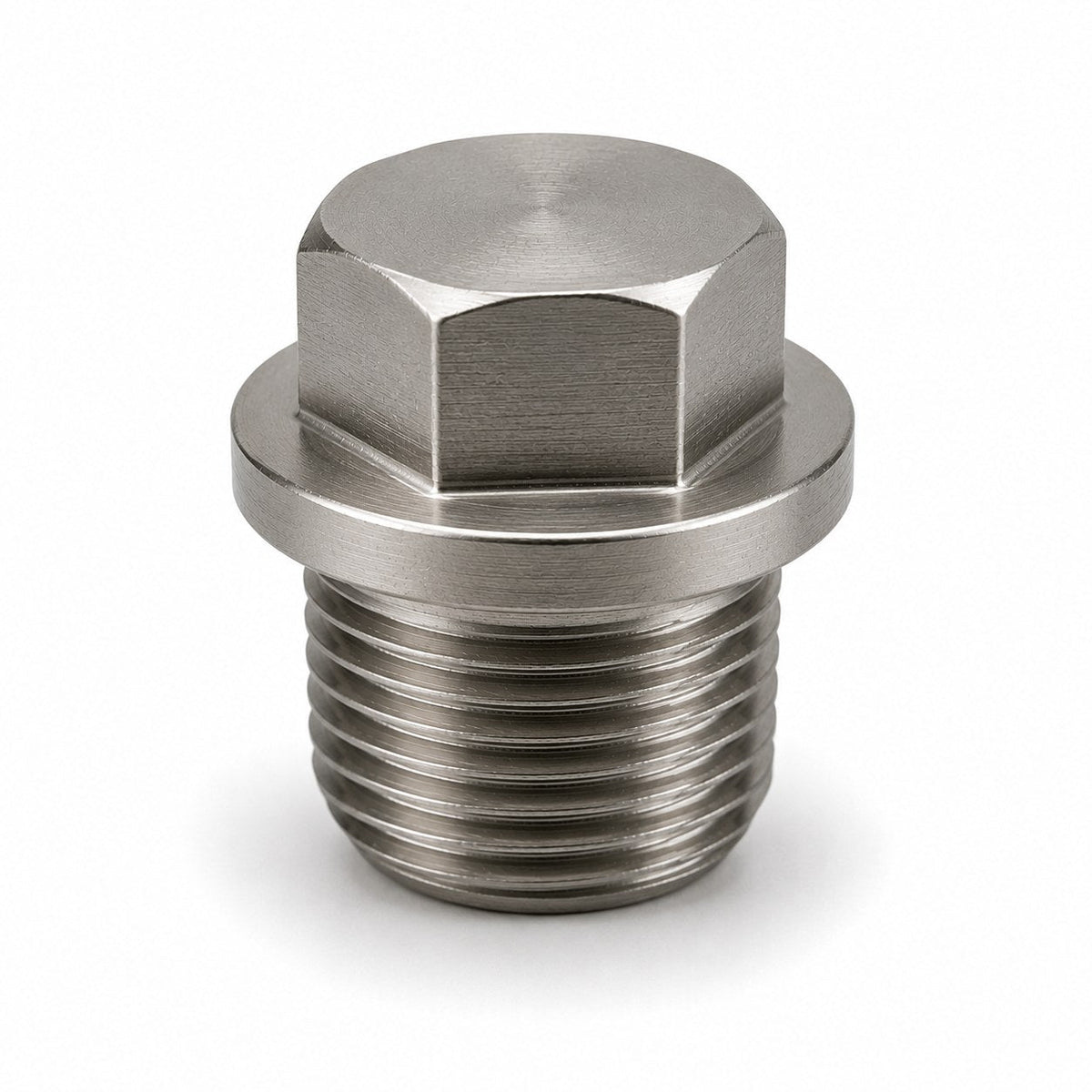 Plug DIN 910 met kraag R1/2" RVS A4 blank