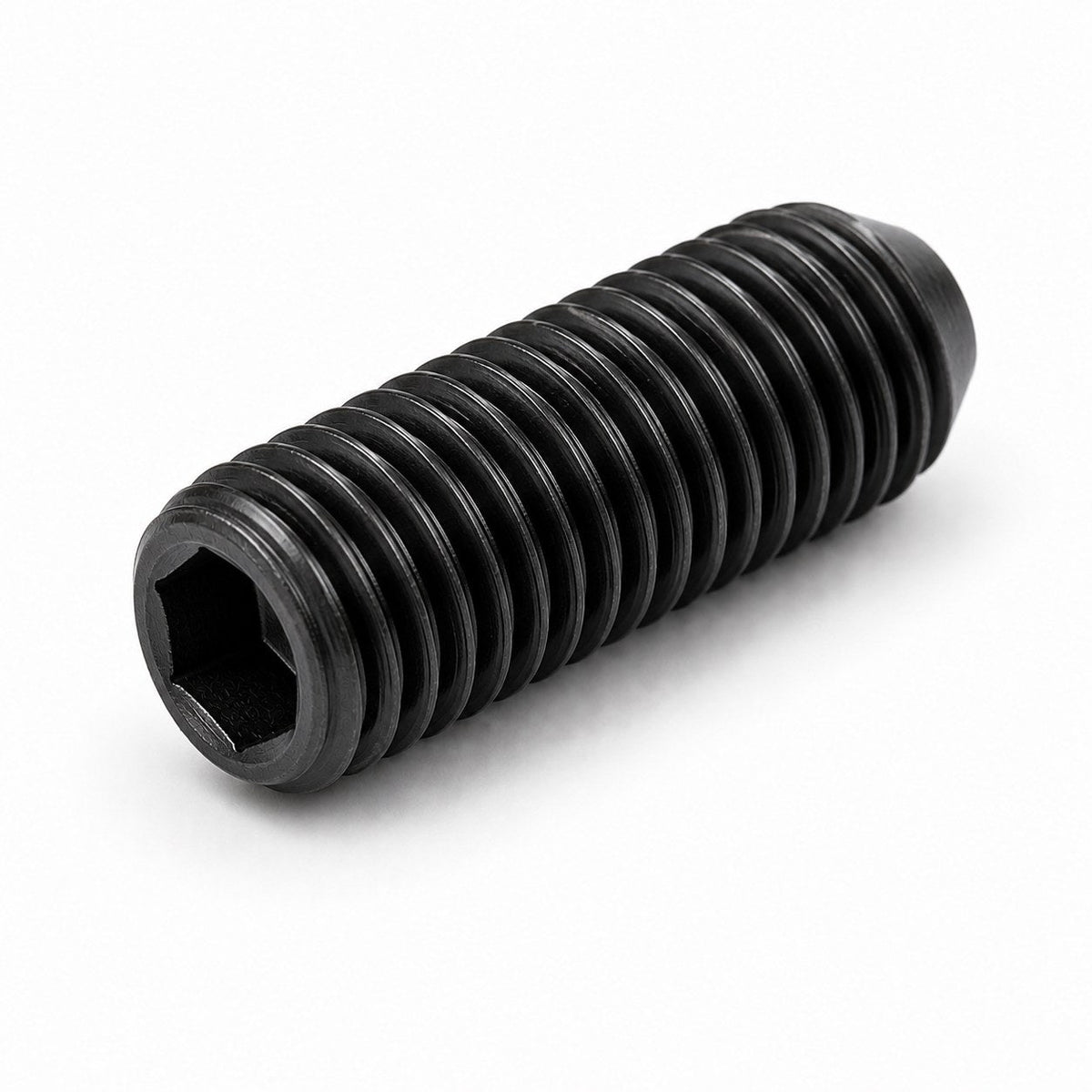 Stelschroef binnenzeskant BSW 1/2"-12 x 1" zwart 45H